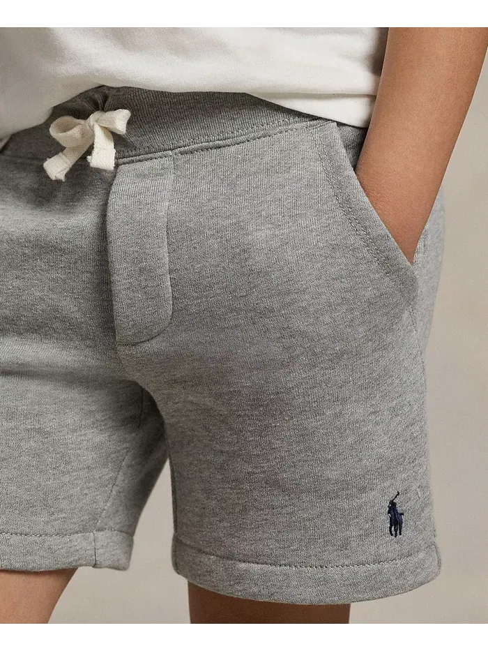 Детские и мальчиковые флисовые шорты на резинке Polo Ralph Lauren — изображение 3 из 3, черный