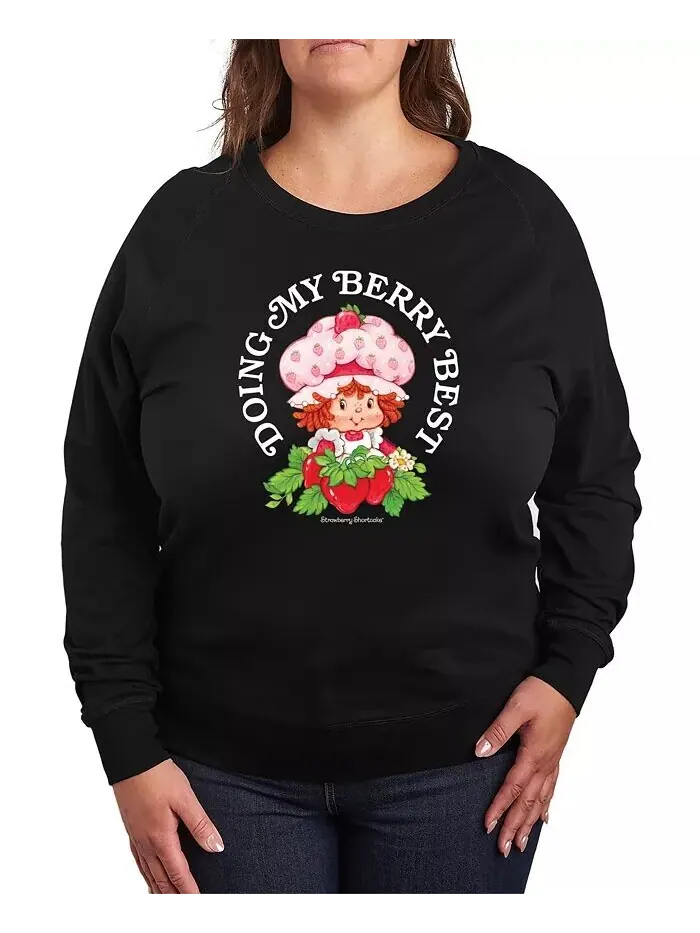 Плюс Размер Strawberry Shortcake Berry Лучший Графический Пуловер Топ Hybrid Apparel — изображение 1 из 3, черный