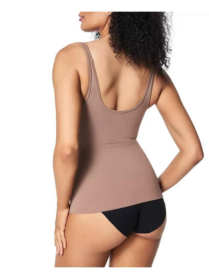 Женский повседневный бесшовный утягивающий топ SPANX — изображение 2 из 3, коричневый