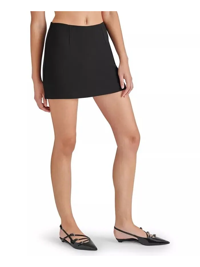 Женская мини-юбка Cindi Stretch Twill Steve Madden — изображение 3 из 4, черный