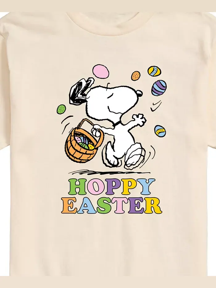 Мужская футболка с коротким рукавом Peanuts Snoopy Hoppy Easter AIRWAVES — изображение 3 из 3, бежевый хаки