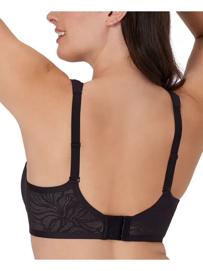 Женский бюстгальтер с эффектом сглаживания на косточках Coolest Smoothing Underwire T-Shirt Bra — изображение 3 из 5, черный