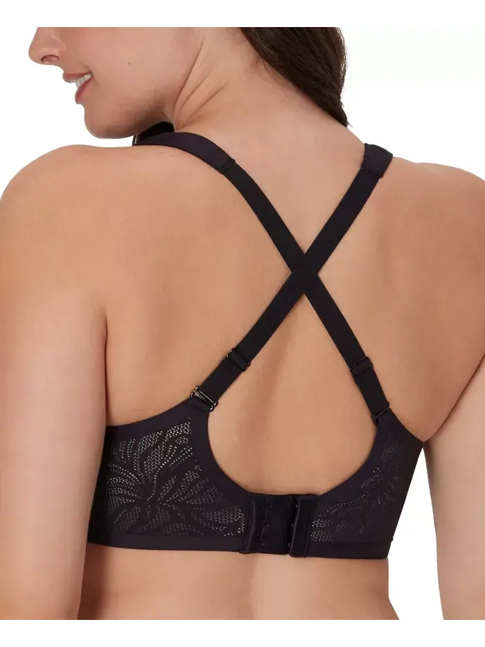 Женский бюстгальтер с эффектом сглаживания на косточках Coolest Smoothing Underwire T-Shirt Bra — изображение 4 из 5, черный