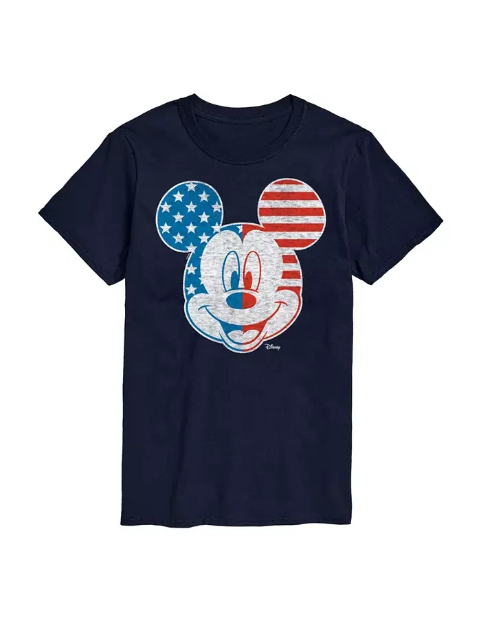 Мужская футболка с коротким рукавом Disney Mickey Mouse American AIRWAVES — изображение 1 из 3, синий