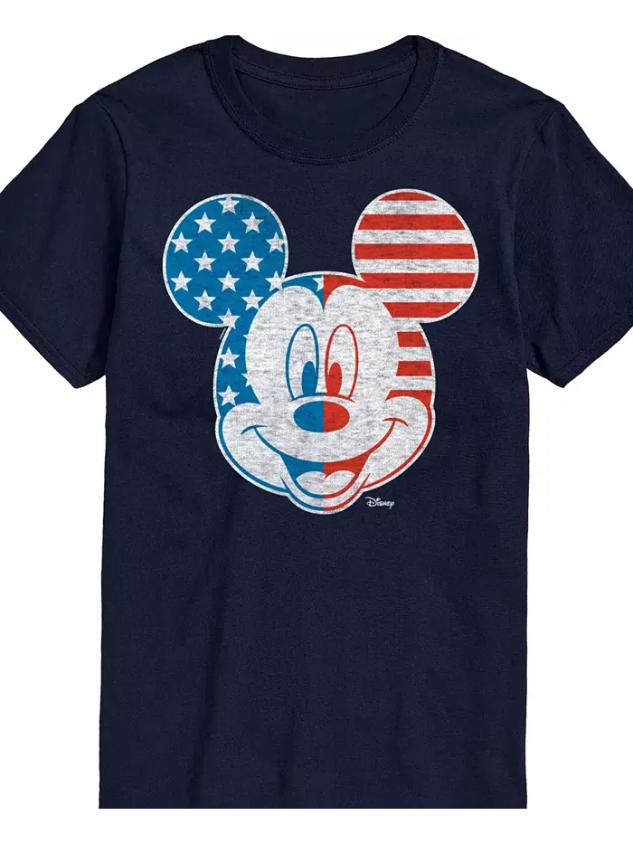 Мужская футболка с коротким рукавом Disney Mickey Mouse American AIRWAVES — изображение 2 из 3, синий