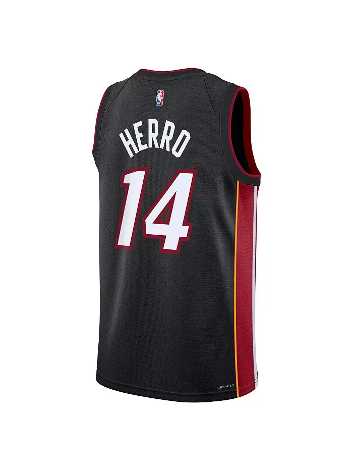 Футболка баскетбольная Miami Heat Tyler Herro для подростков - Icon Edition — изображение 3 из 3, черный