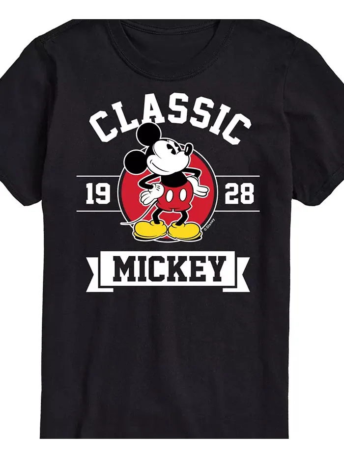 Мужская футболка Disney Classic Mickey с коротким рукавом AIRWAVES — изображение 3 из 3, черный