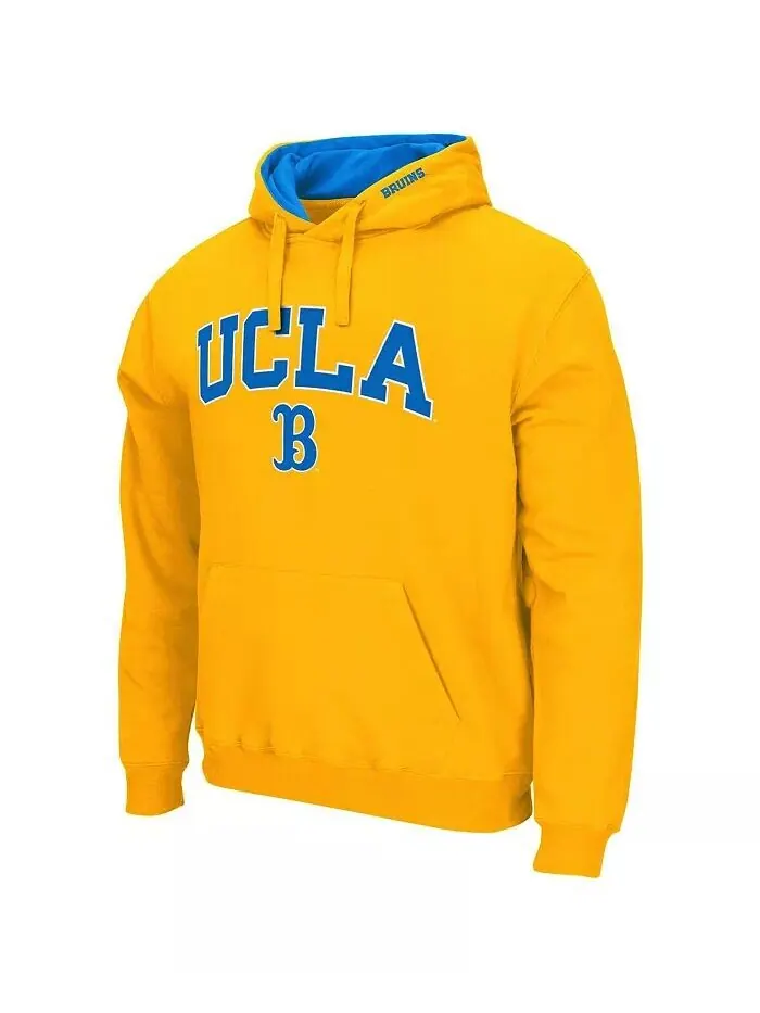 Мужская толстовка с капюшоном UCLA Bruins Arch Logo 3.0 Colosseum — изображение 2 из 5, золото