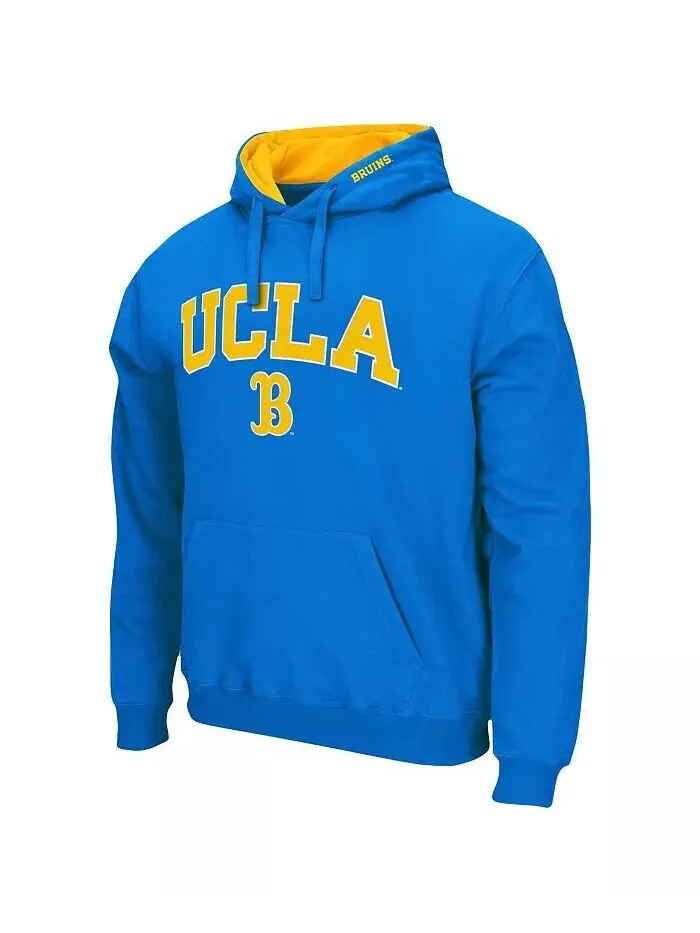 Мужская толстовка с капюшоном UCLA Bruins Arch Logo 3.0 Colosseum — изображение 2 из 5, синий