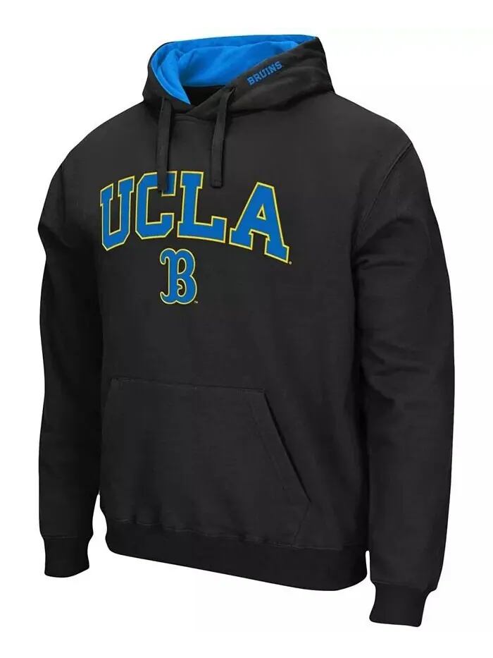 Мужская толстовка с капюшоном UCLA Bruins Arch Logo 3.0 Colosseum — изображение 4 из 5, синий