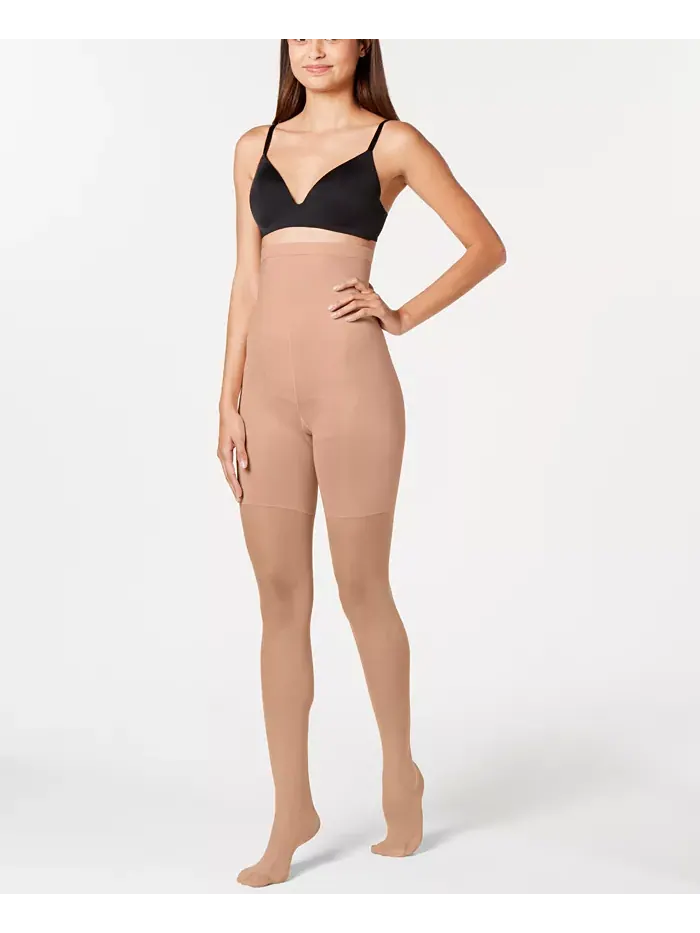 Высокие утягивающие колготки SPANX — изображение 1 из 3, коричневый/бежевый