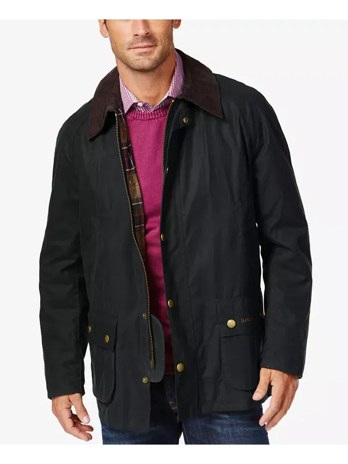 Мужская куртка Ashby Wax Barbour — изображение 7 из 8, черный