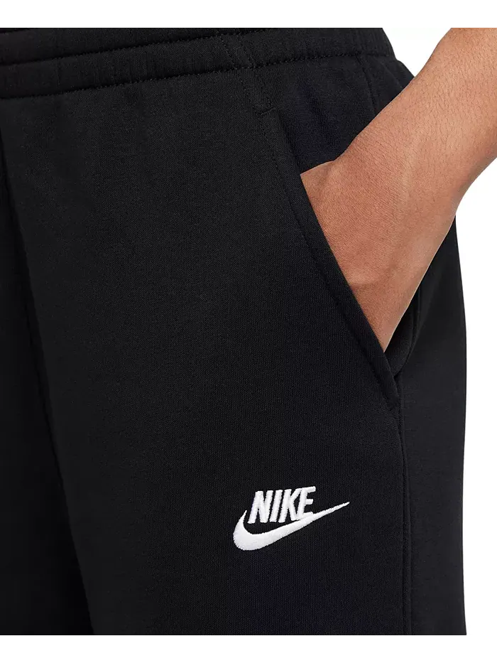 Большие размеры спортивная одежда Club Fleece широкие брюки Nike — изображение 2 из 6, черный