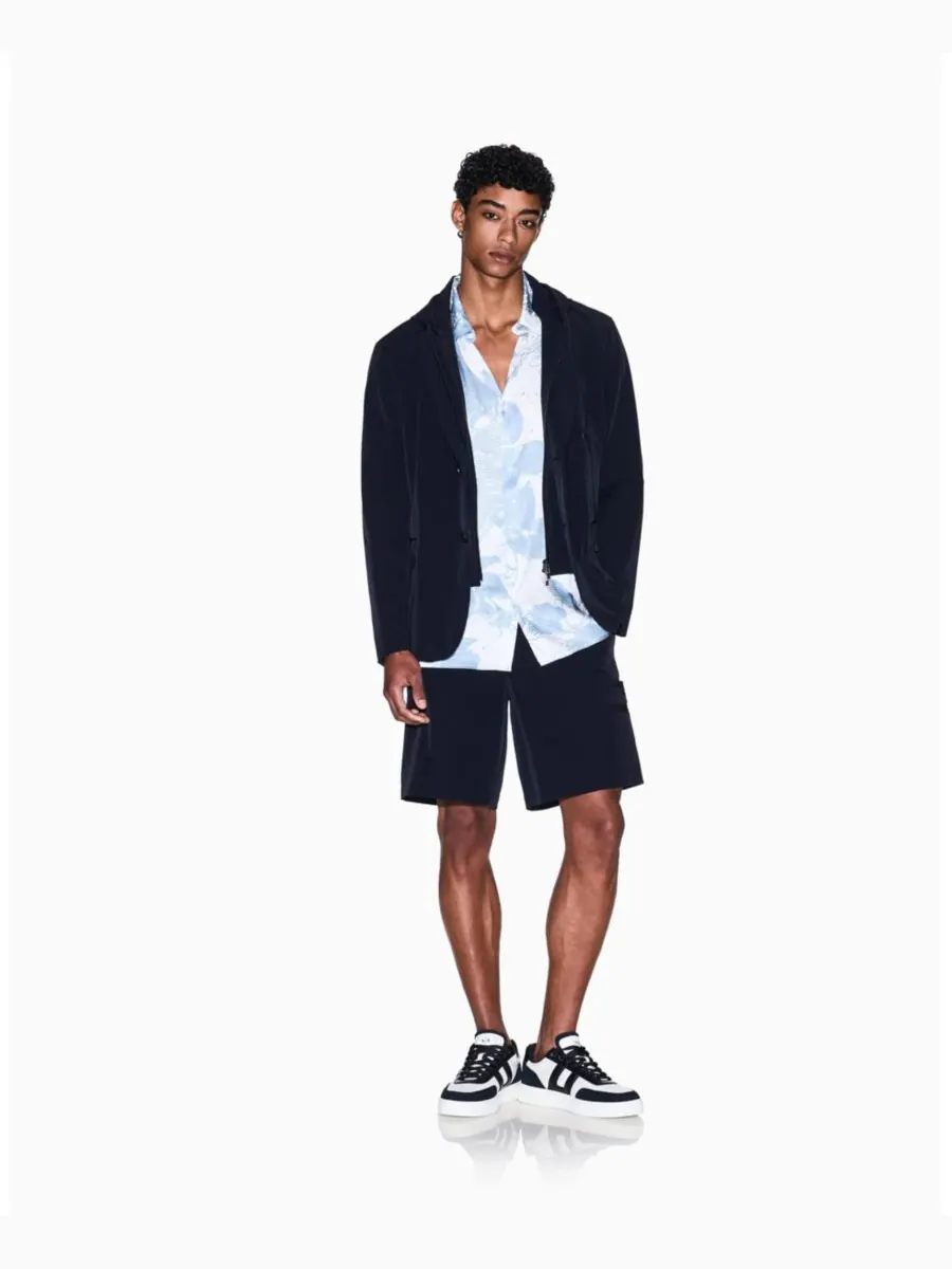 Мужской пиджак из эластичного нейлона A|X Armani Exchange — изображение 2 из 5, глубокий темно-синий