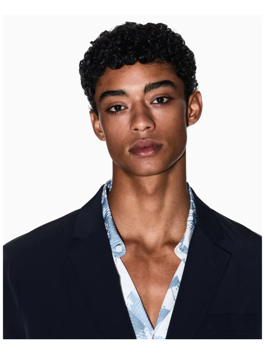 Мужской пиджак из эластичного нейлона A|X Armani Exchange — изображение 4 из 5, глубокий темно-синий