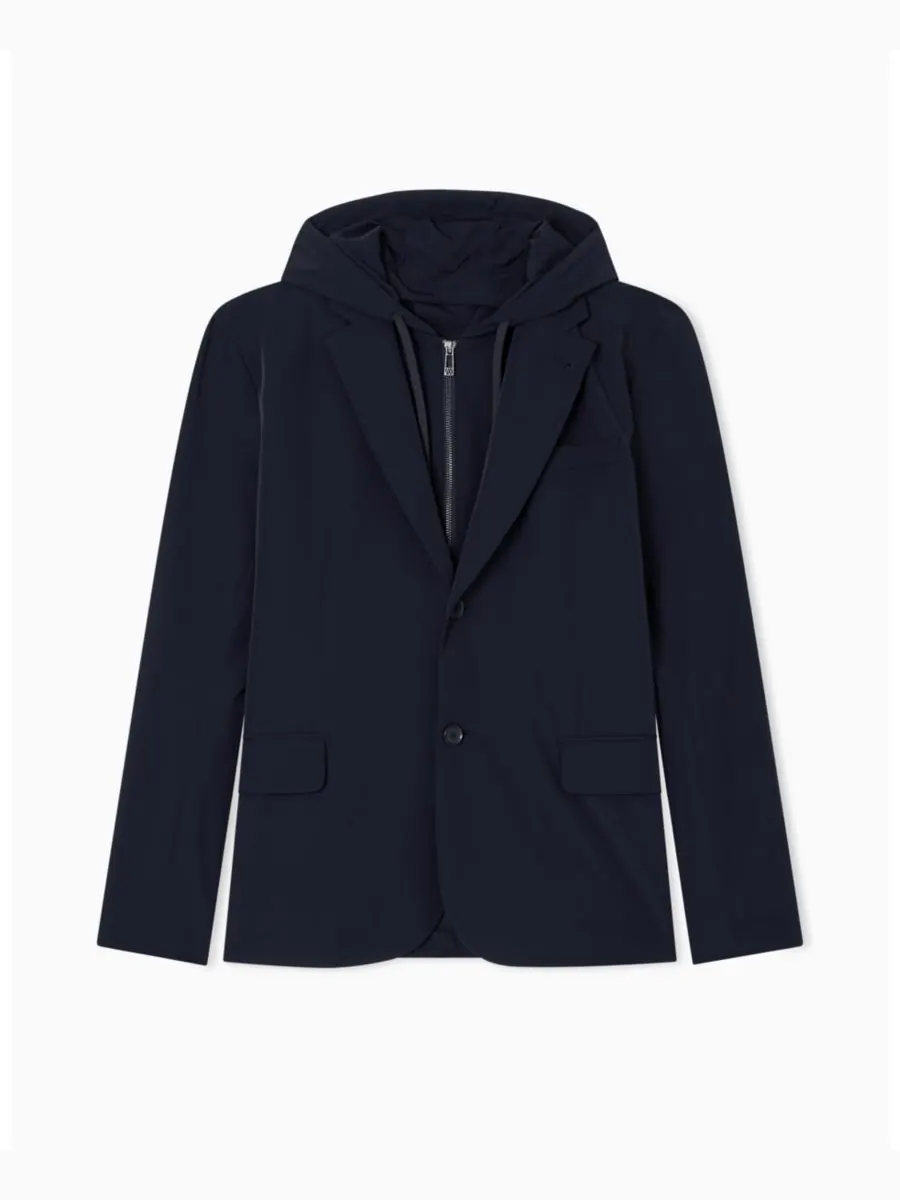 Мужской пиджак из эластичного нейлона A|X Armani Exchange — изображение 5 из 5, глубокий темно-синий