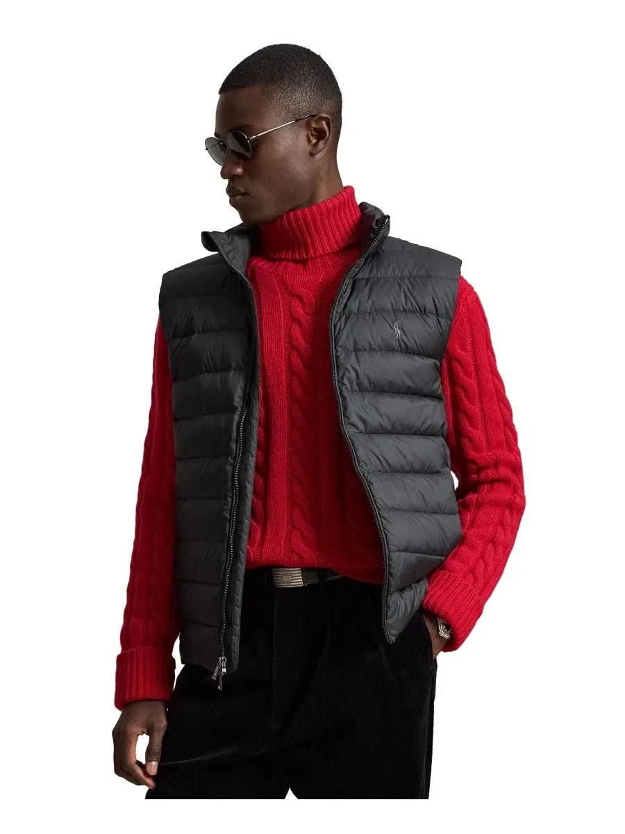Утепленный жилет с капюшоном, модель The Colden Polo Ralph Lauren