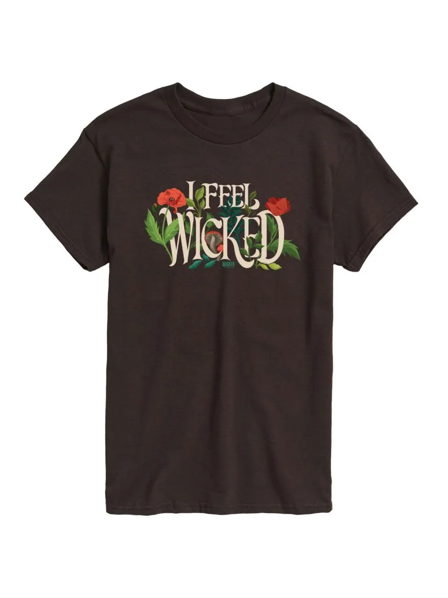 Мужская футболка с коротким рукавом и графическим принтом "Wicked Part 2 I Feel Wicked" AIRWAVES — изображение 1 из 3