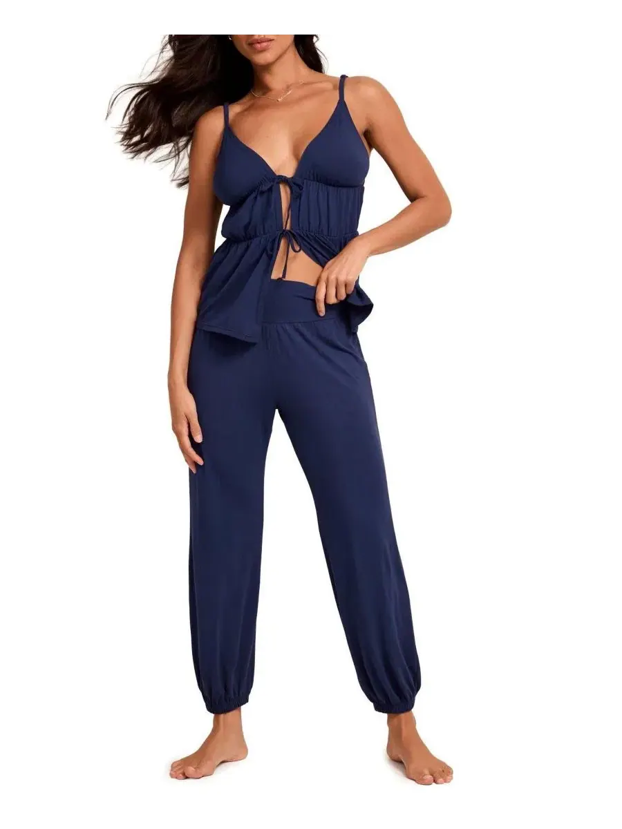 Женский пижамный комплект Paulina Cami And Pants Pajama Set Adore Me — изображение 2 из 5, синий