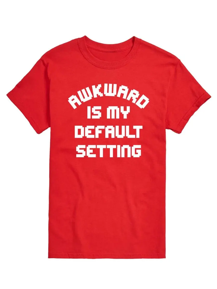 Футболка мужская с коротким рукавом Awkward Is My Default Setting AIRWAVES — изображение 1 из 3, красный