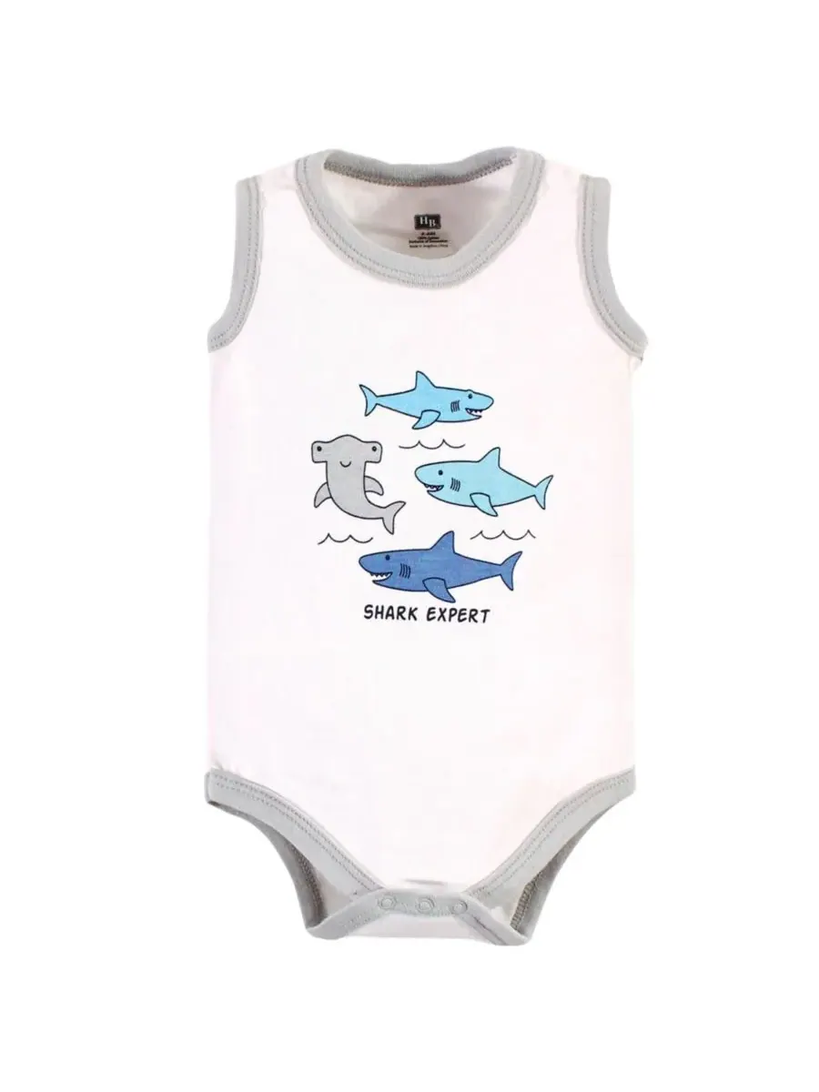 Мягкие хлопковые комбинезоны без рукавов Hudson Baby, Shark Patrol — изображение 5 из 7