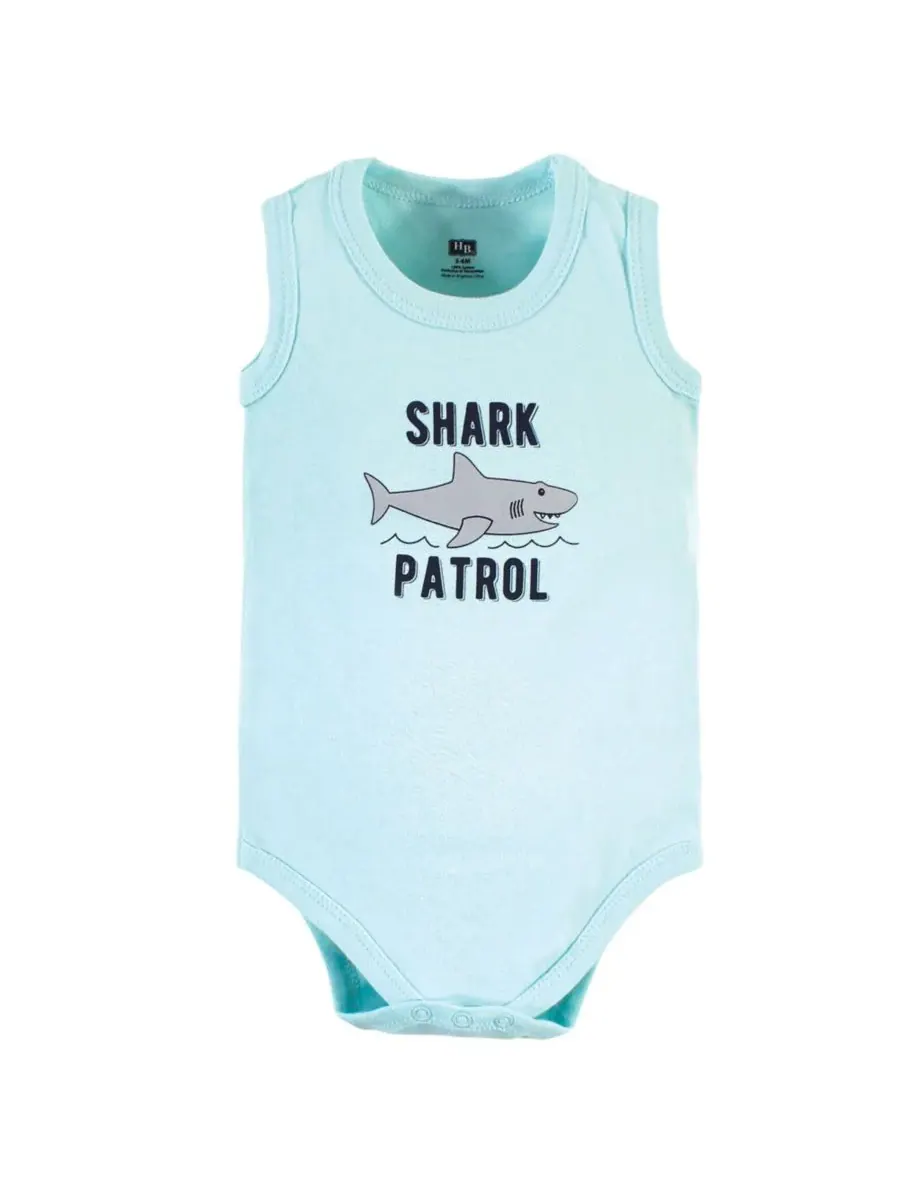 Мягкие хлопковые комбинезоны без рукавов Hudson Baby, Shark Patrol — изображение 7 из 7