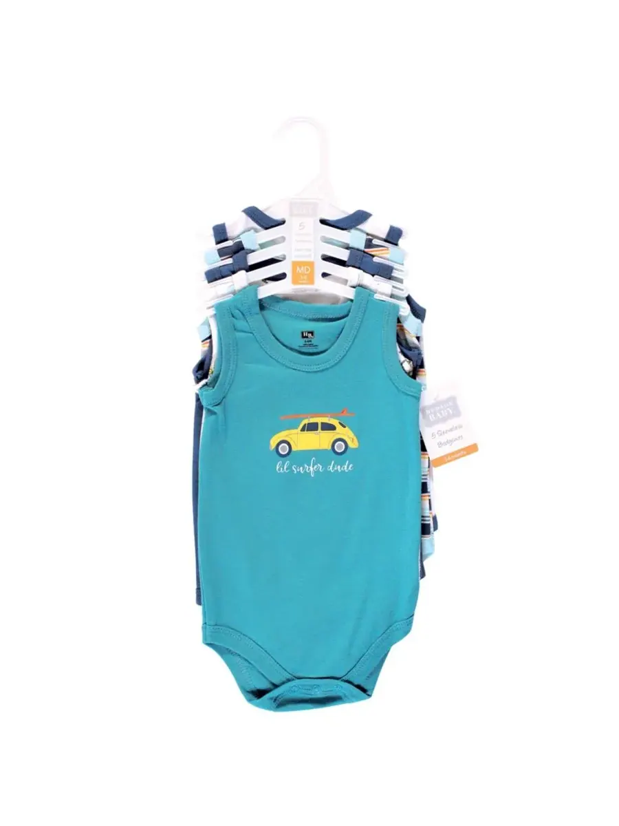 Мягкие хлопковые комбинезоны без рукавов Hudson Baby, Surfer Dude — изображение 2 из 9