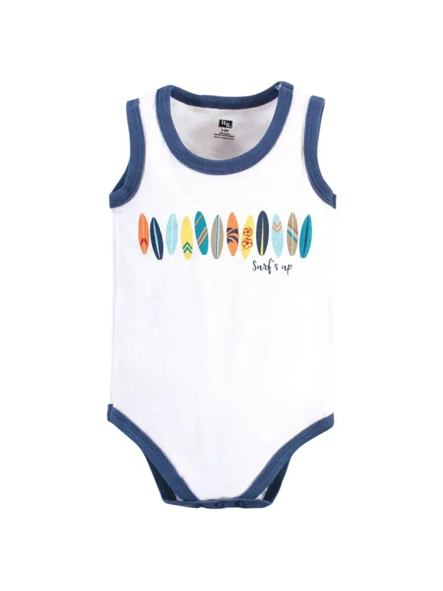 Мягкие хлопковые комбинезоны без рукавов Hudson Baby, Surfer Dude — изображение 7 из 9