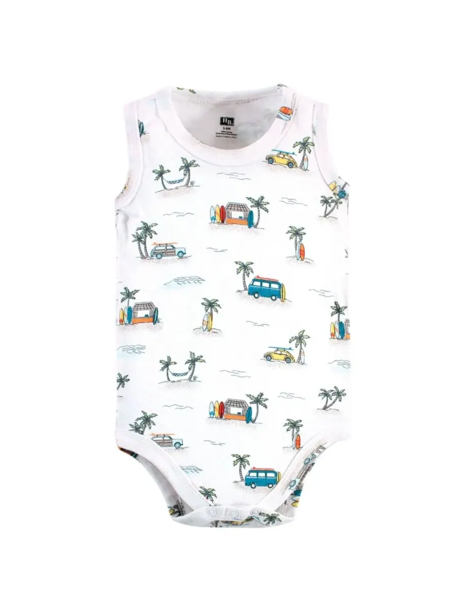 Мягкие хлопковые комбинезоны без рукавов Hudson Baby, Surfer Dude — изображение 8 из 9