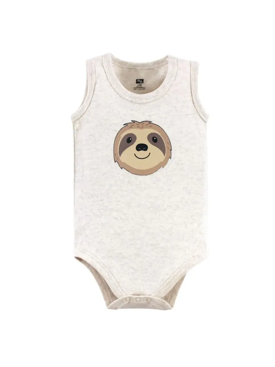 Мягкие хлопковые комбинезоны без рукавов Hudson Baby, Sloth — изображение 6 из 6