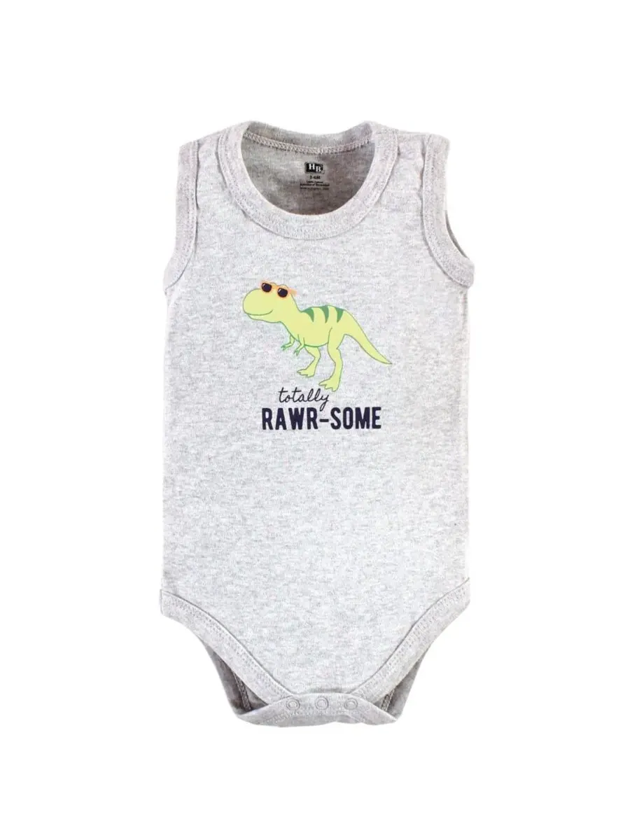 Мягкие хлопковые комбинезоны без рукавов Hudson Baby, Cool Dinosaurs — изображение 7 из 7