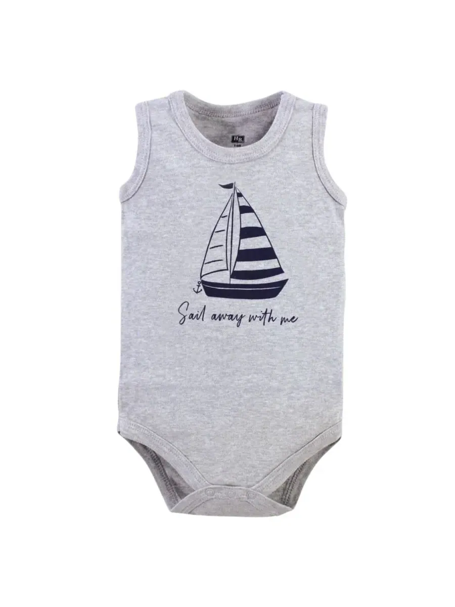 Мягкие хлопковые комбинезоны без рукавов Hudson Baby, Captain — изображение 2 из 4