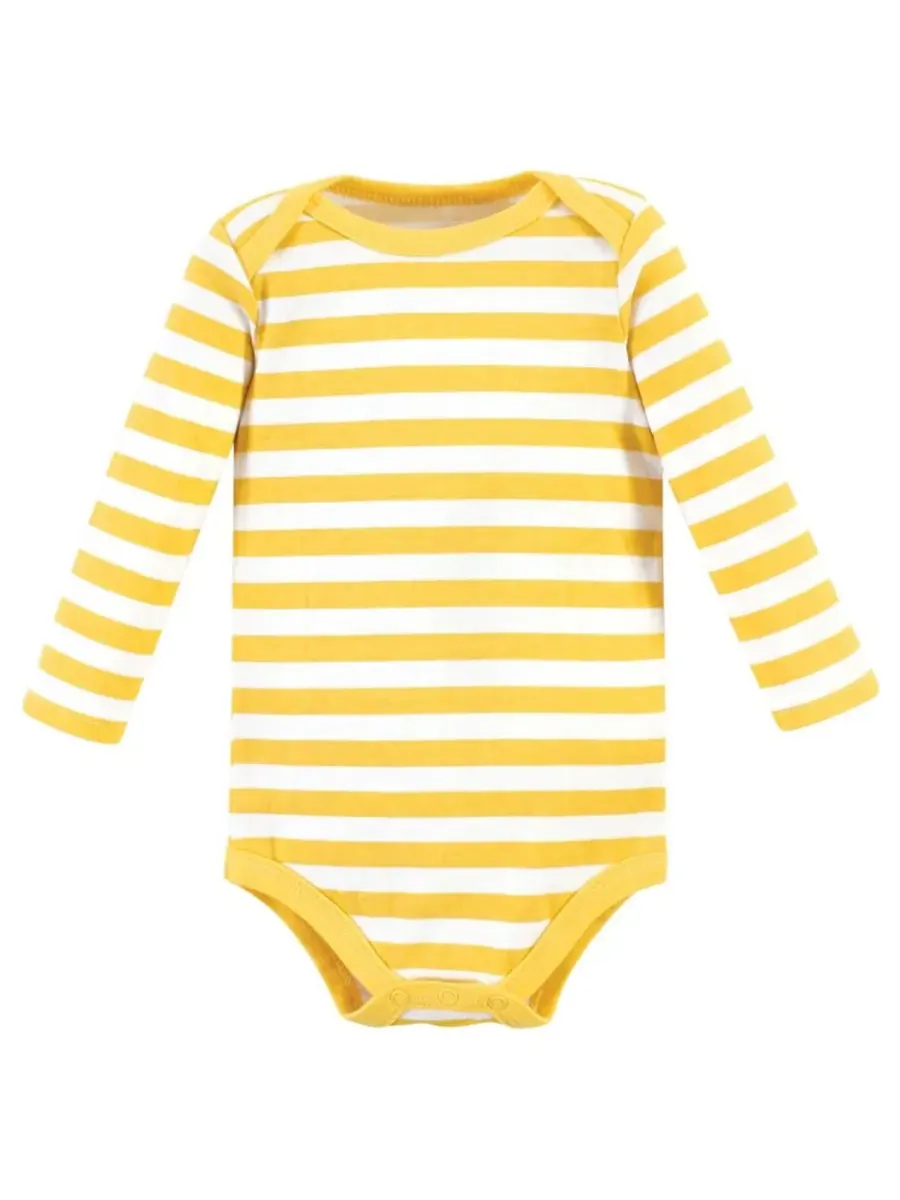 Коллекция из пяти хлопковых боди с длинными рукавами Hudson Baby, Hola Ladies 5-Pack — изображение 5 из 7