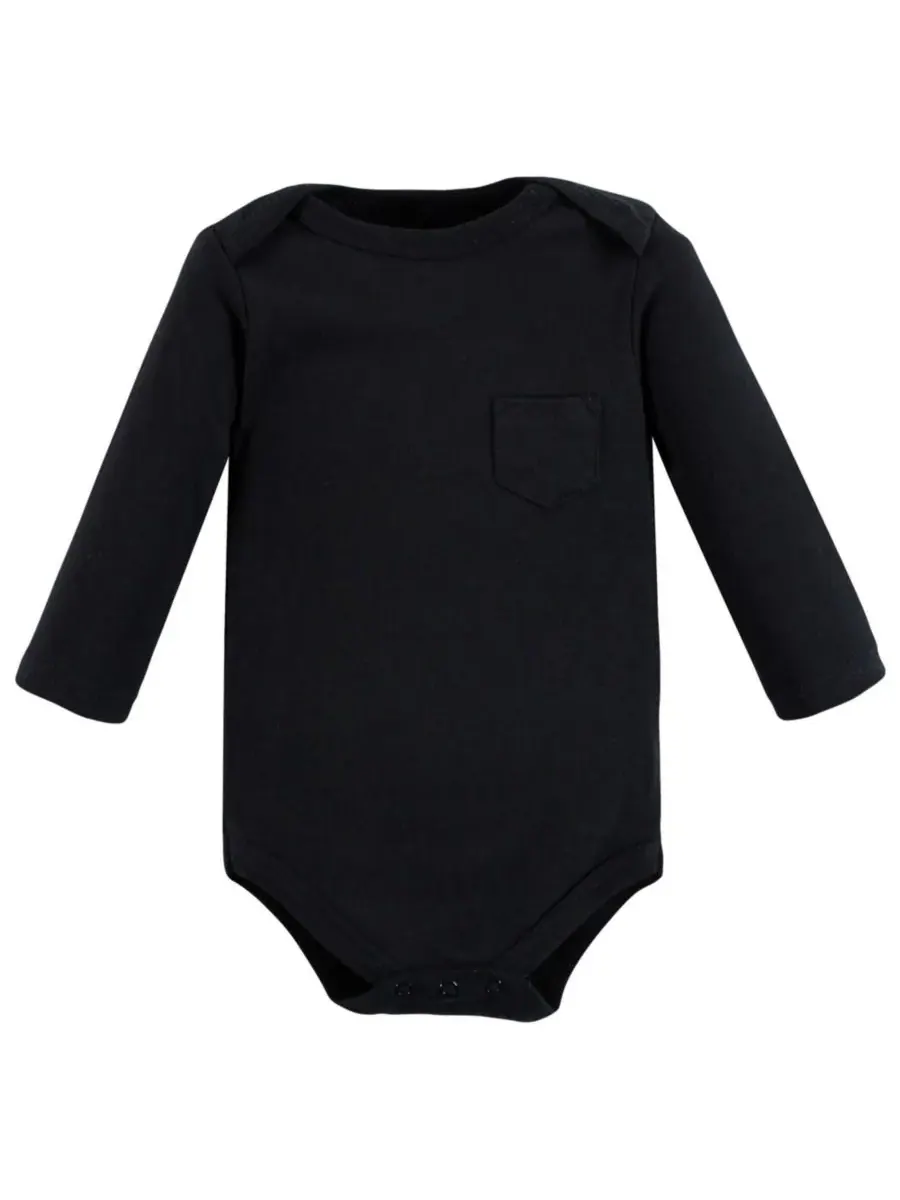Коллекция из пяти хлопковых боди с длинными рукавами Hudson Baby, Winter Moose — изображение 3 из 3