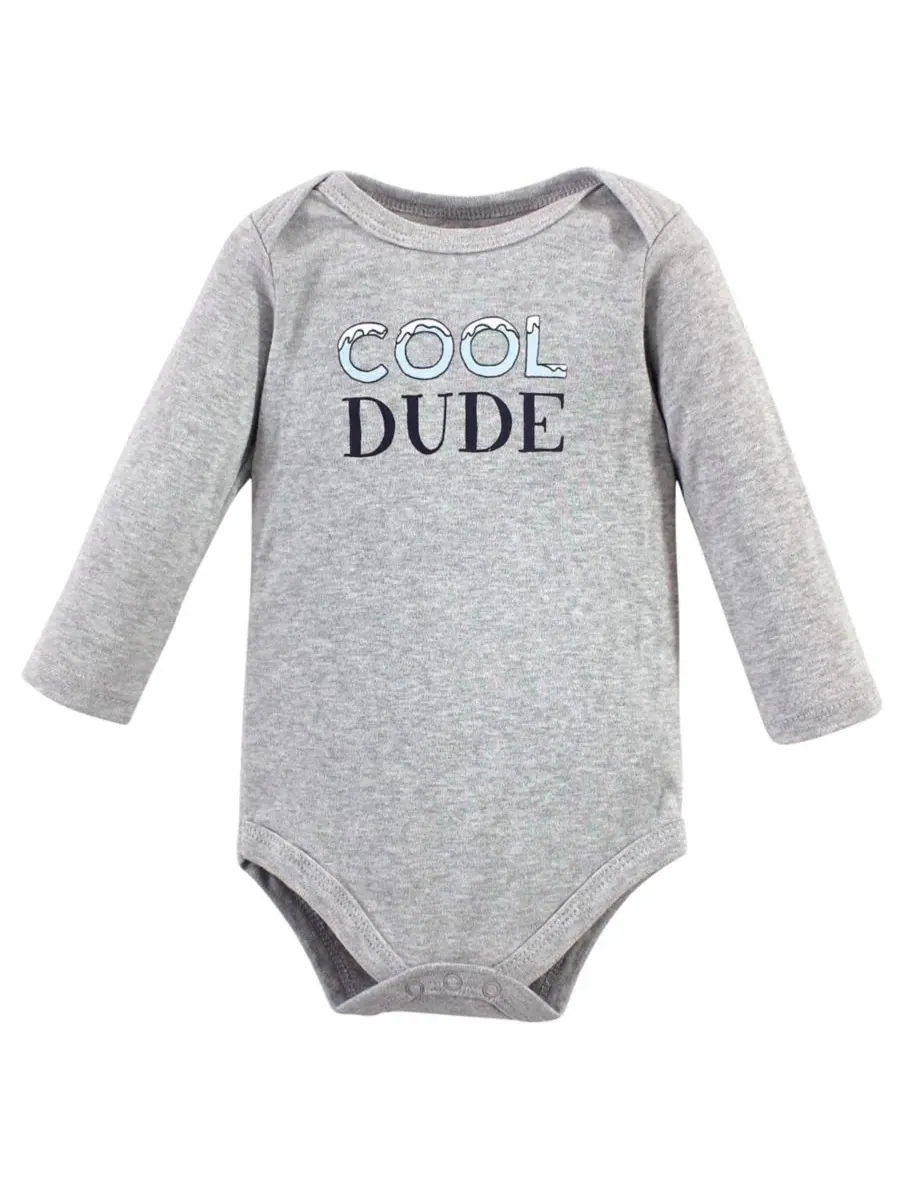 Коллекция из пяти хлопковых боди с длинными рукавами Hudson Baby, Polar Bear — изображение 6 из 6