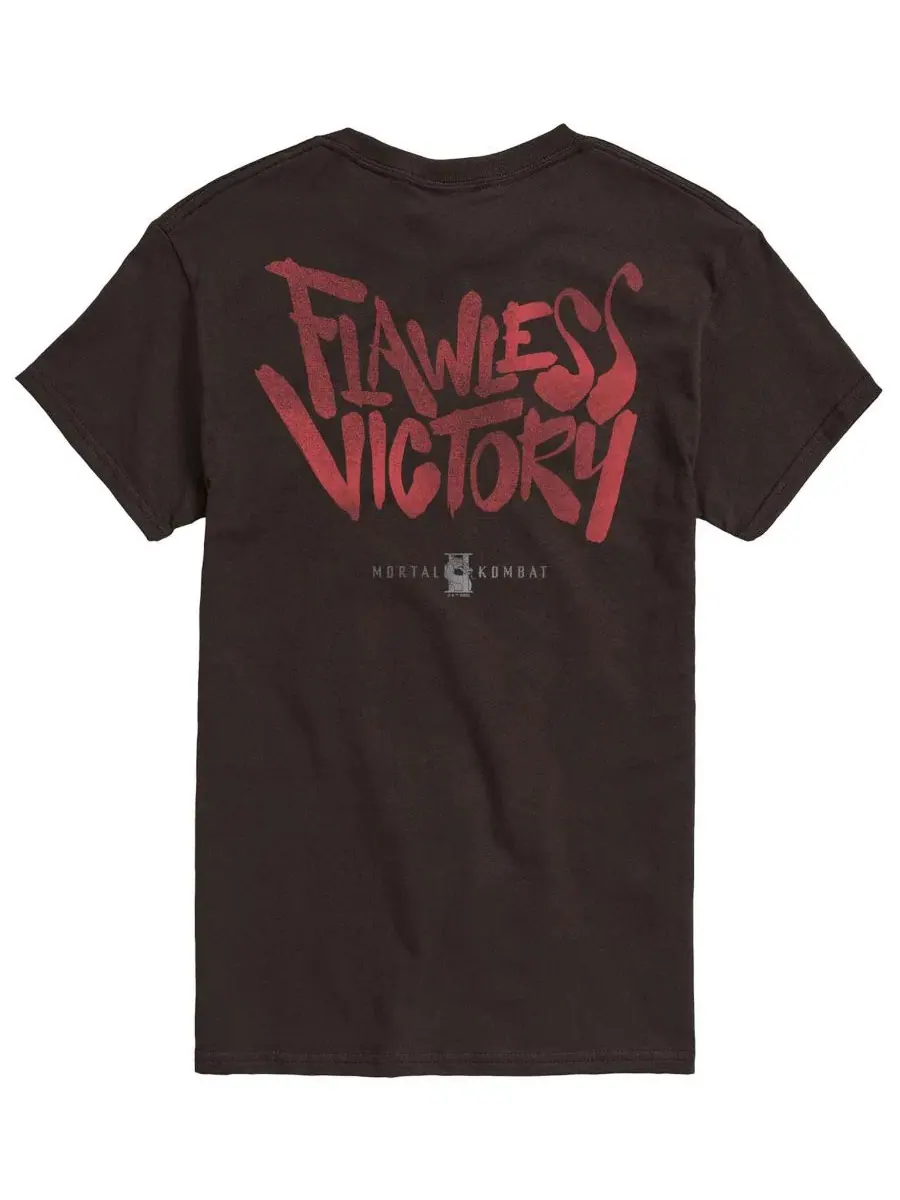 Футболка с принтом Shao Kahn Vintage Faded AIRWAVES — изображение 2 из 3, коричневый