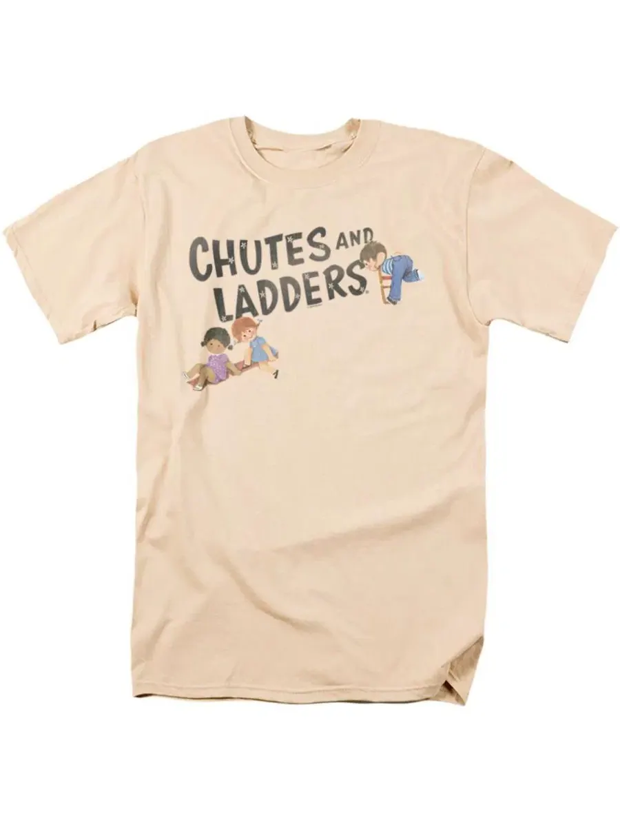 Футболка с принтом Chutes And Ladders Logo Logovision — изображение 1 из 3, бежевый