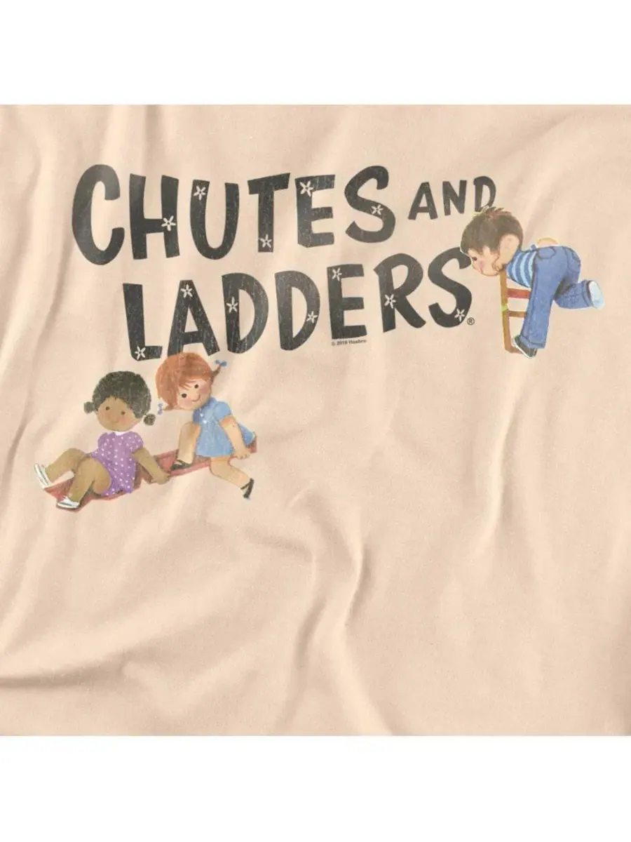 Футболка с принтом Chutes And Ladders Logo Logovision — изображение 3 из 3, бежевый