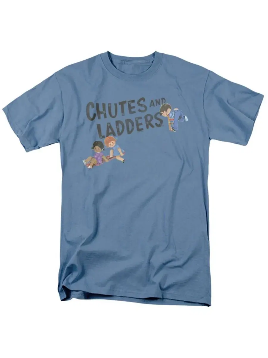 Футболка хлопковая с принтом Chutes And Ladders Logo Logovision — синий