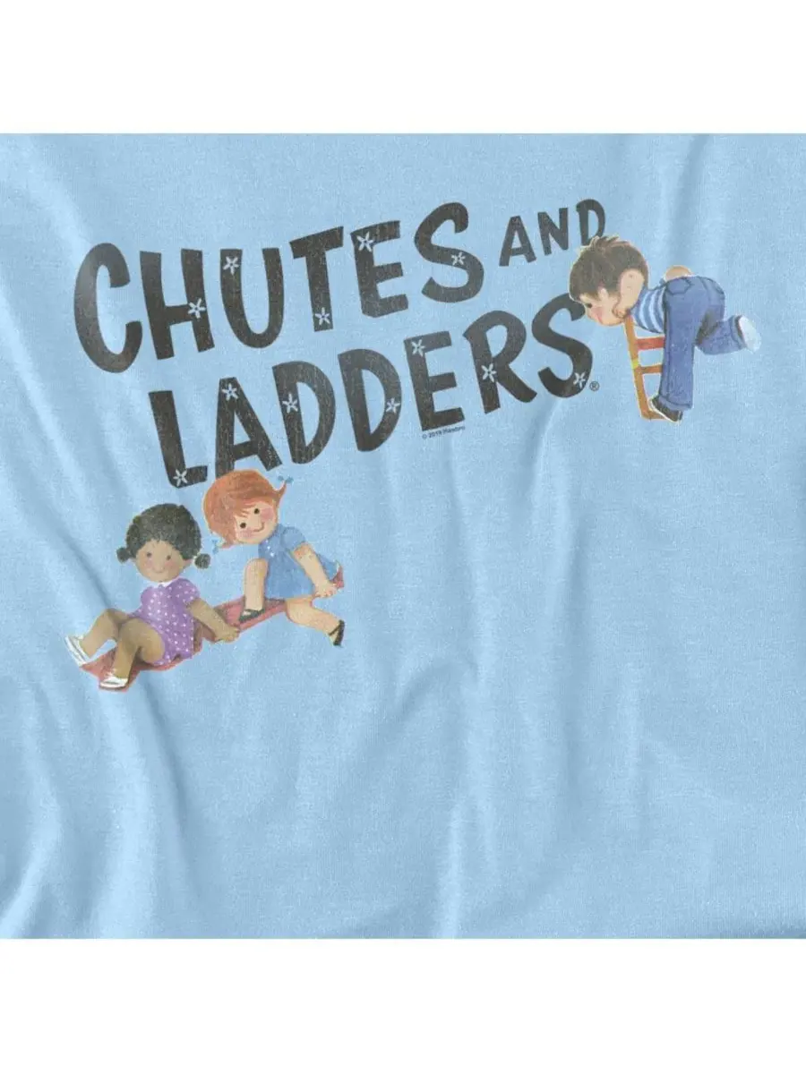 Футболка с принтом Chutes And Ladders Logo Logovision — изображение 2 из 3, светлый синий