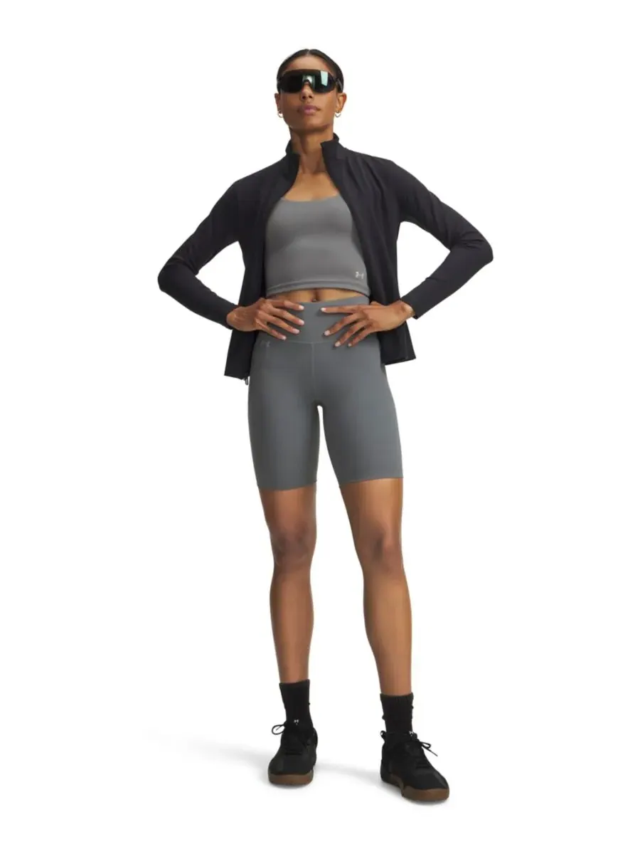Женские велосипедные шорты Motion с застежкой-молнией Under Armour — изображение 3 из 4, зеленый