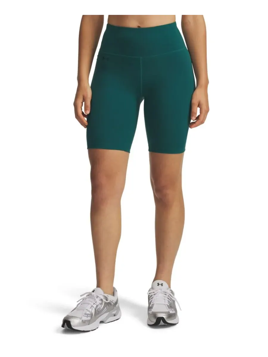 Женские велосипедные шорты Motion с застежкой-молнией Under Armour — изображение 1 из 4, зеленый/белый