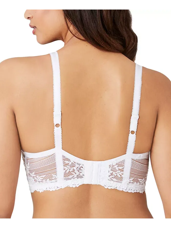 Бюстгальтер Embrace Lace Underwire 65191 с косточками, чашка до DDD Wacoal — изображение 3 из 6, белый