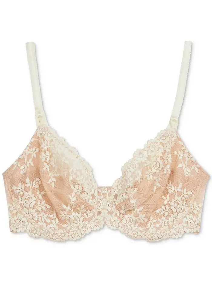 Бюстгальтер Embrace Lace Underwire 65191 с косточками, чашка до DDD Wacoal — изображение 5 из 6, слоновая кость