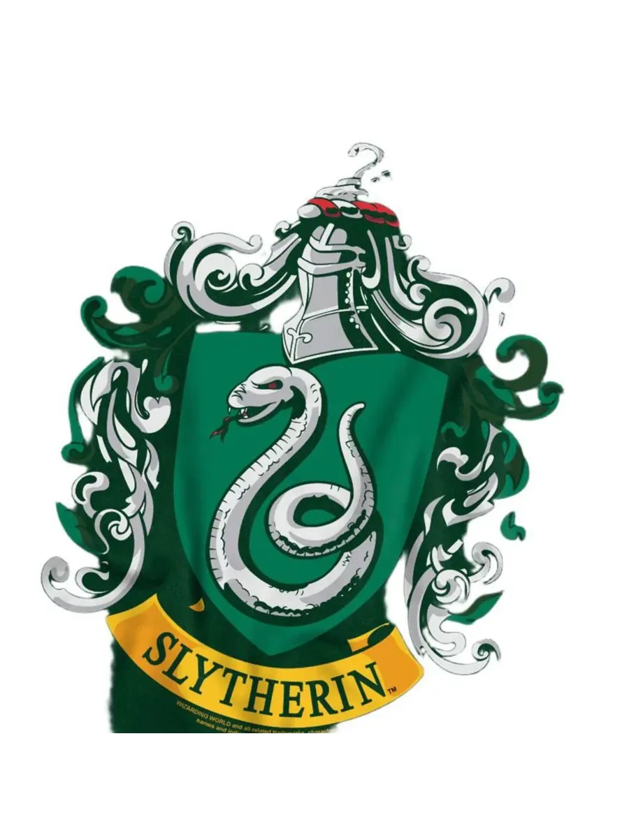 Футболка с принтом Slytherin Crest Harry Potter — изображение 3 из 3, зеленый