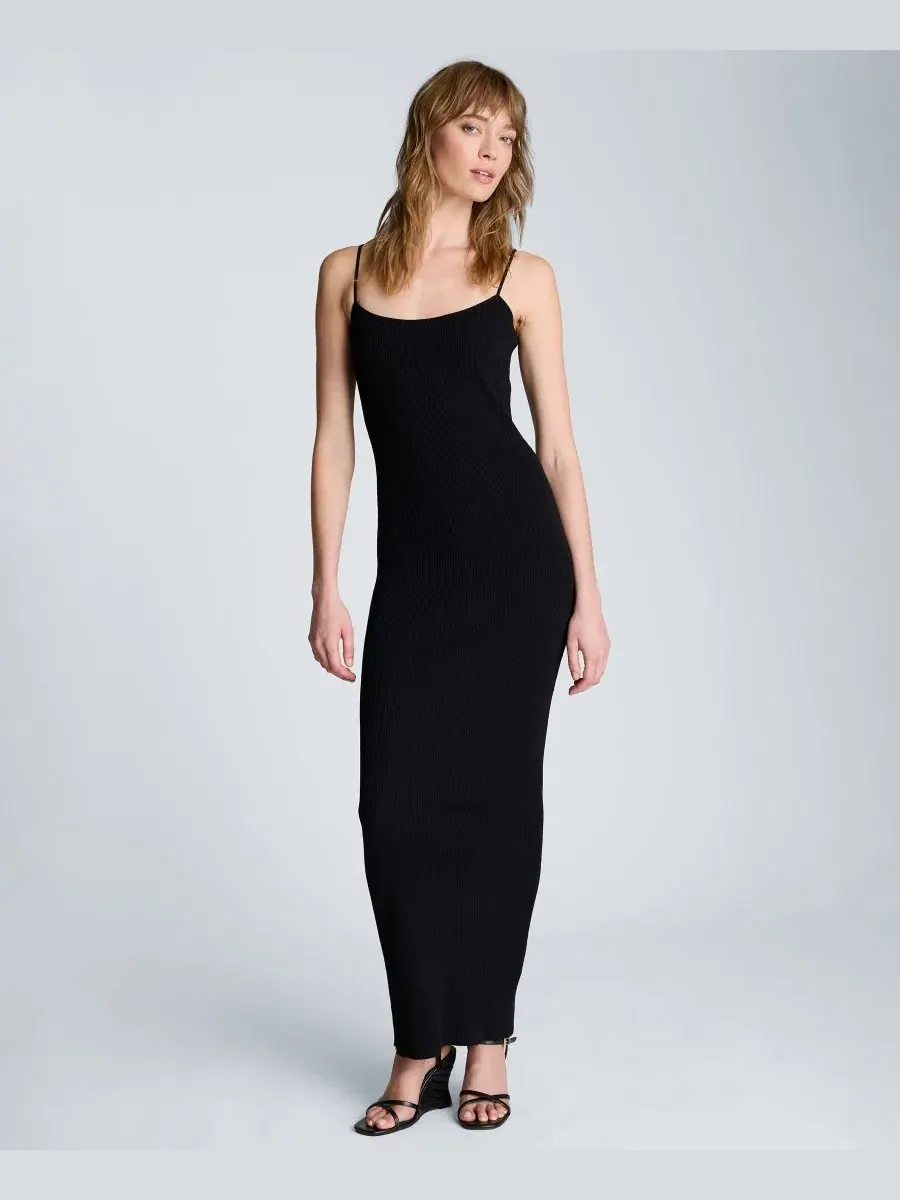 Женское платье-свитер с вырезом-лодочкой Kenneth Cole — изображение 1 из 6, черный