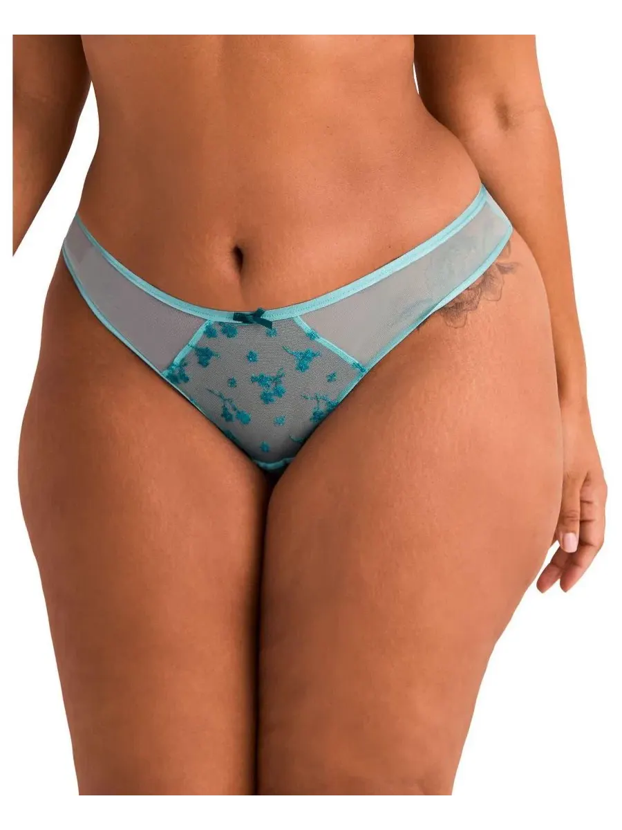 Женские бразильские трусики Clementin Adore Me — изображение 1 из 3, синий