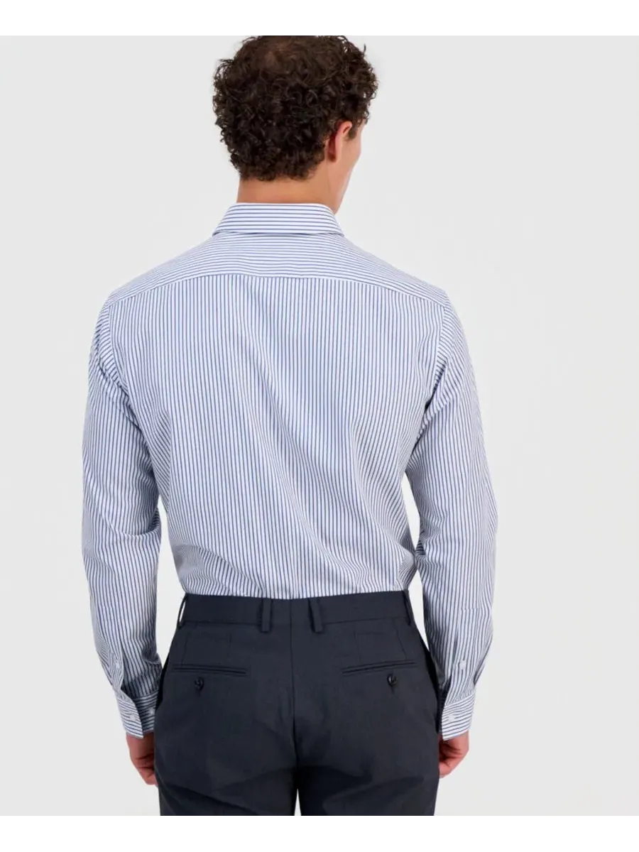Рубашка HUGO by Hugo Boss Valerio Modern-Fit — изображение 4 из 9, синий