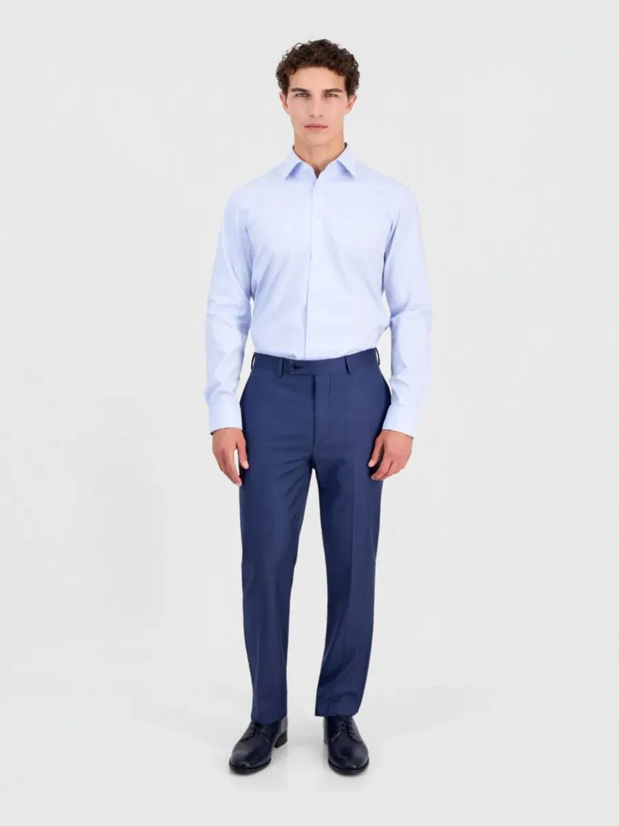 Рубашка Valerio Modern-Fit Hugo Boss — изображение 3 из 6, светлый/синий