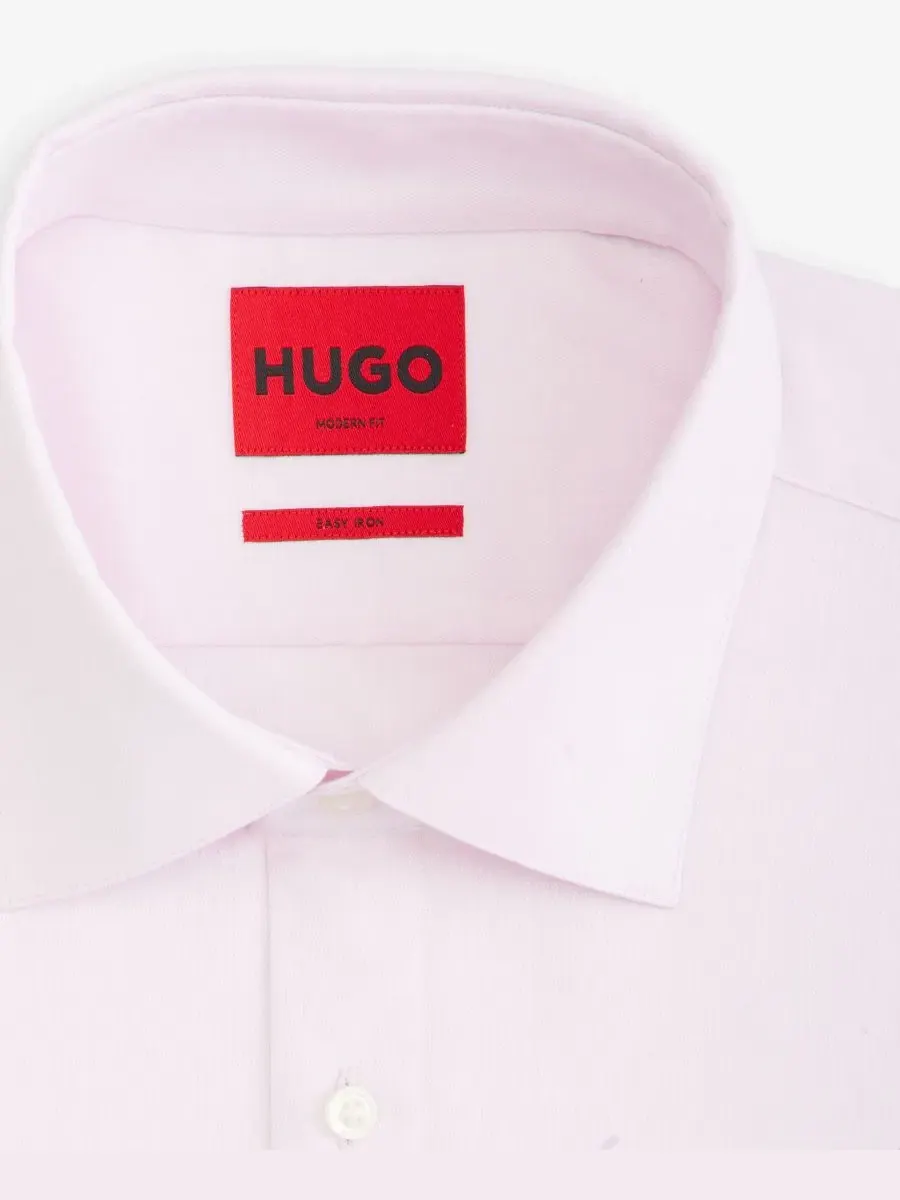 Рубашка Valerio Modern-Fit Hugo Boss — изображение 5 из 6, светлый розовый